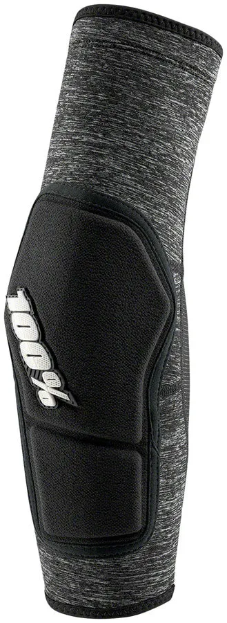 100% Ridecamp Elbow Guards - Gray Heather, Medium Lightweight Slip On Sleeves