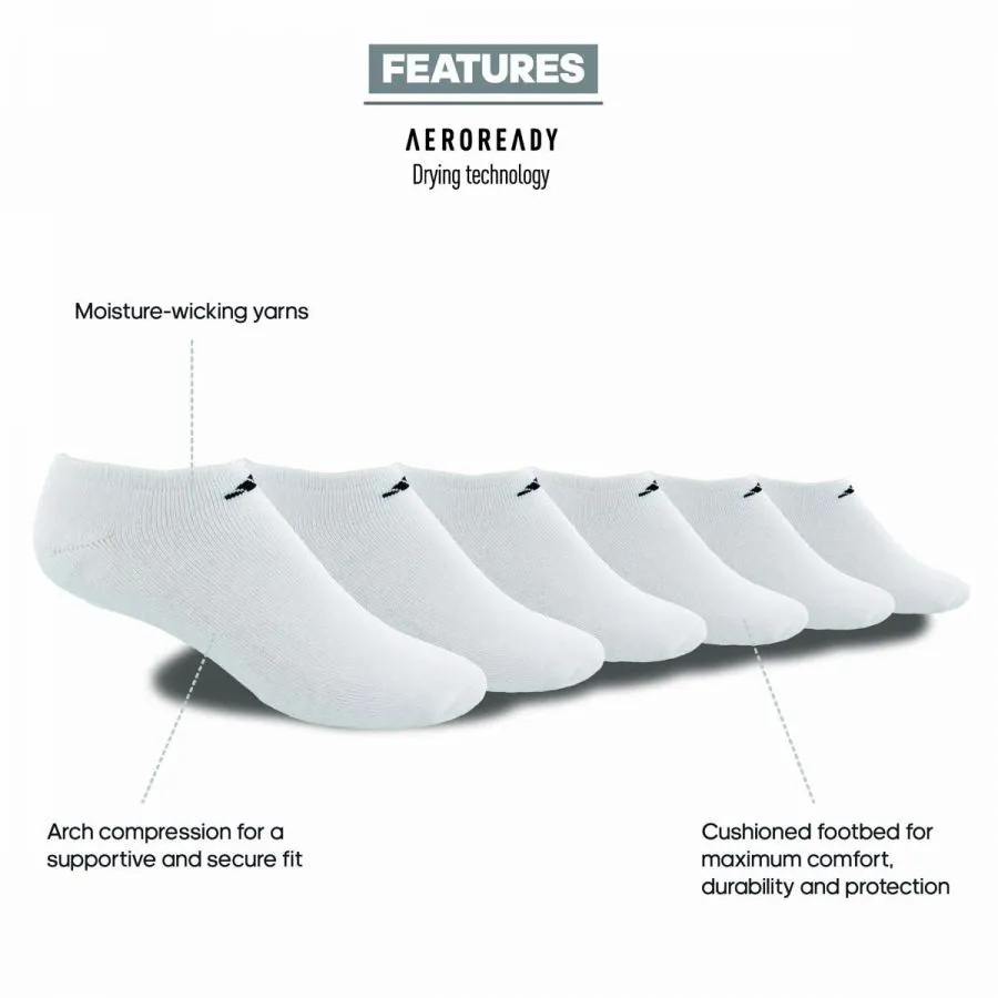 Adidas Athletic Cushioned No Show Socks 6pk