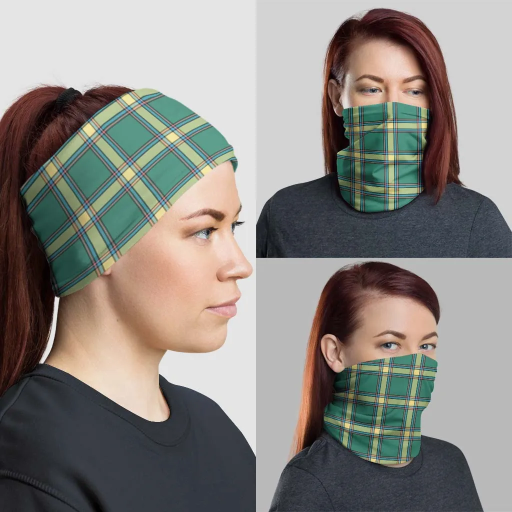 Alberta Province Canada Tartan Neck Gaiters, Tartan Bandanas, Tartan Head Band