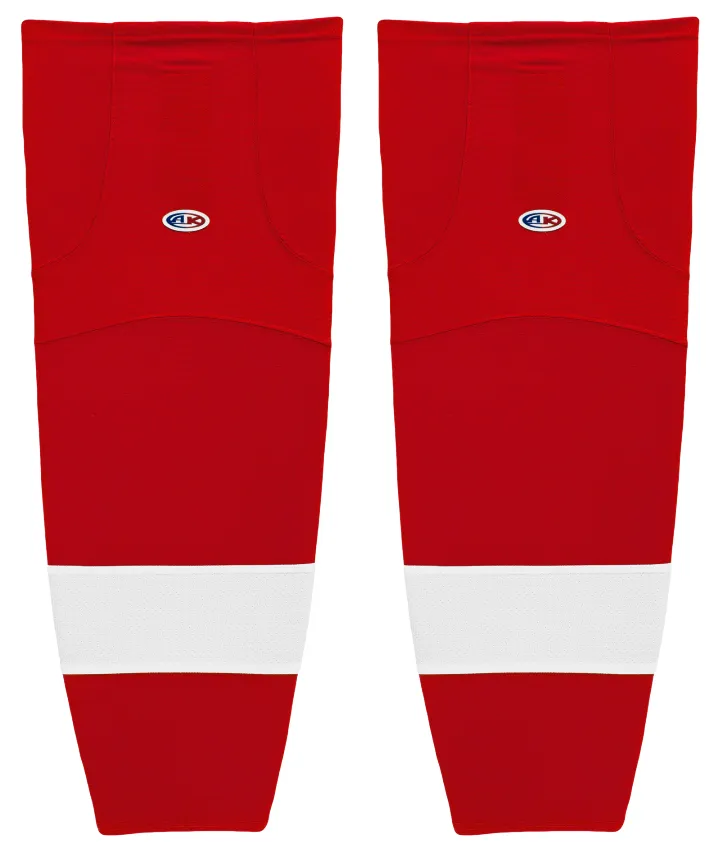 Athletic Knit (AK) HS2100-202 Soo Greyhounds Red Mesh Ice Hockey Socks