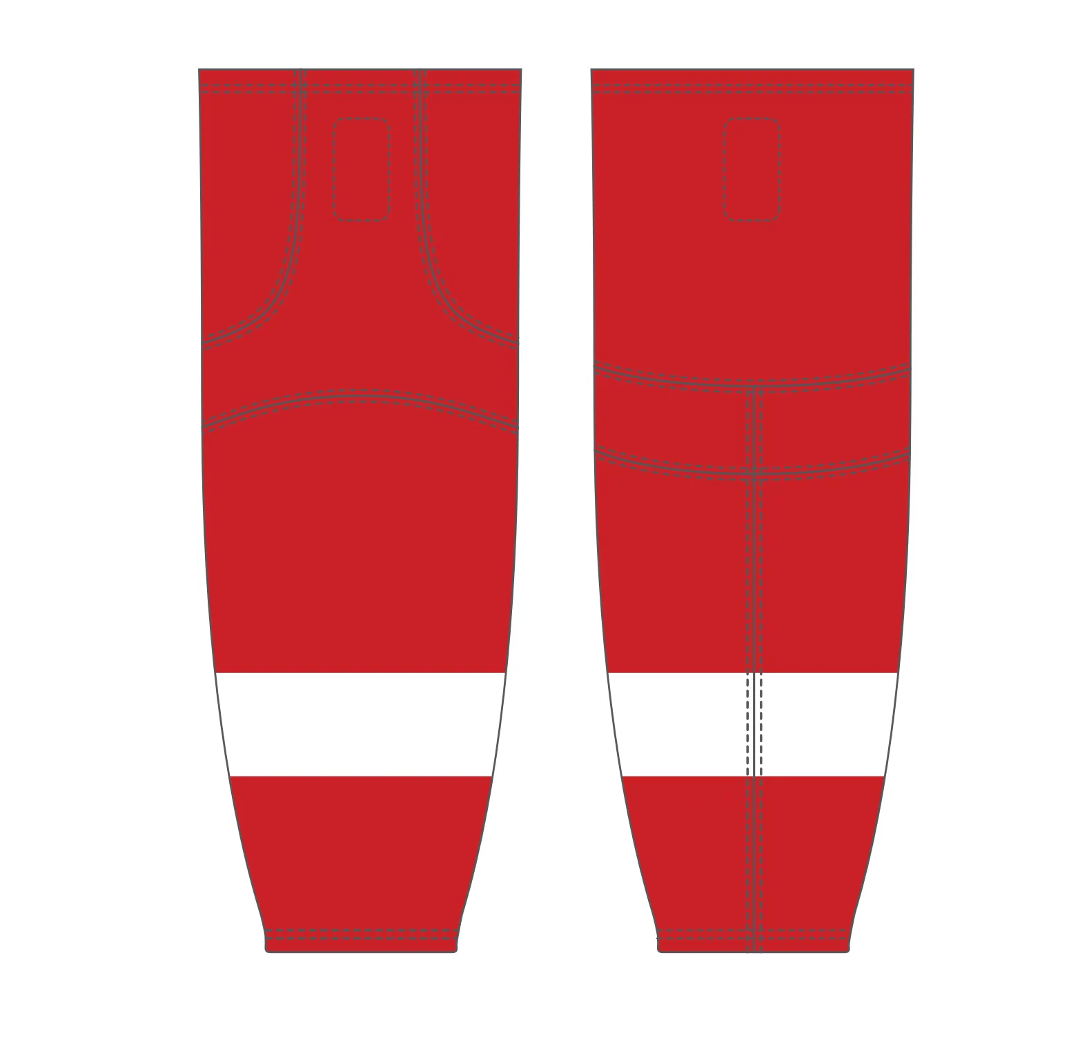 Athletic Knit (AK) HS2100-202 Soo Greyhounds Red Mesh Ice Hockey Socks