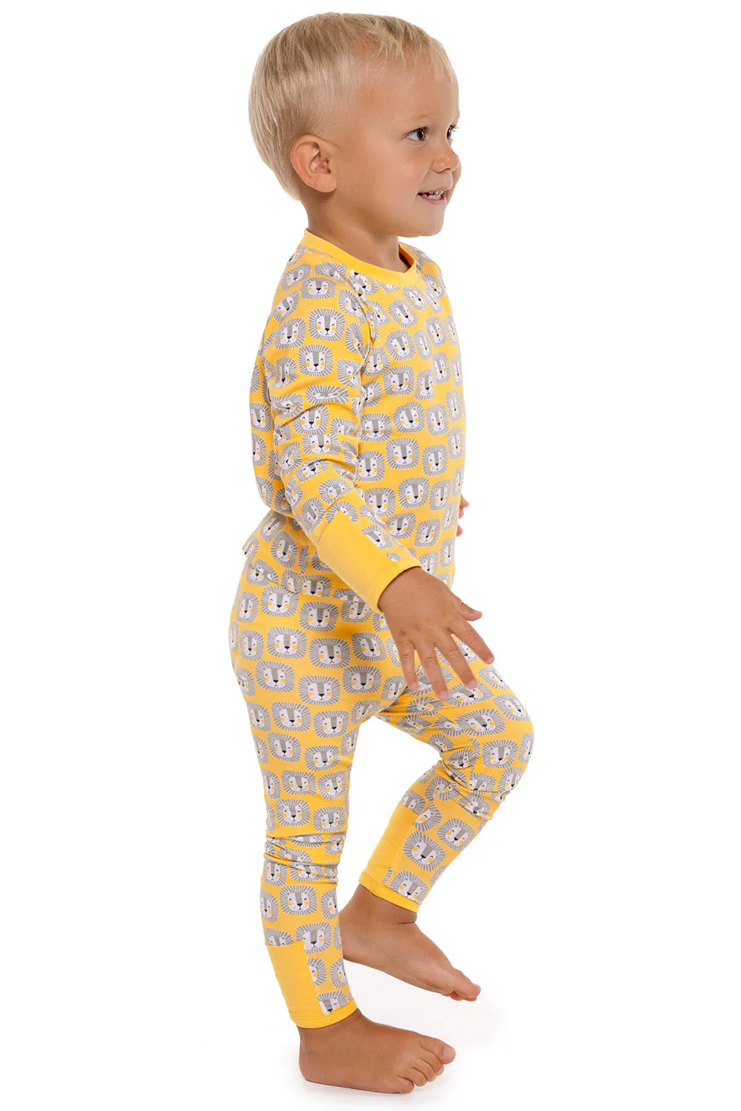 Baby LumaLeo Long Sleeve T-Shirt  |  Yellow Lion Heads