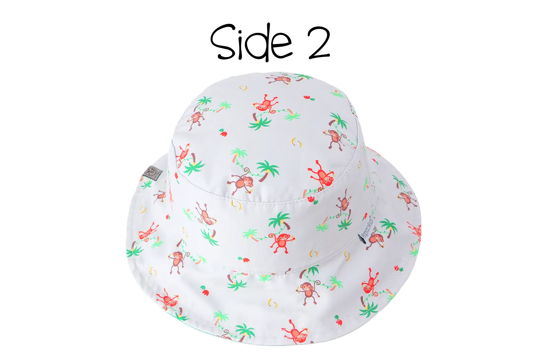 Baby/kids Reversible Patterned Sun Hat - Safari | Monkey