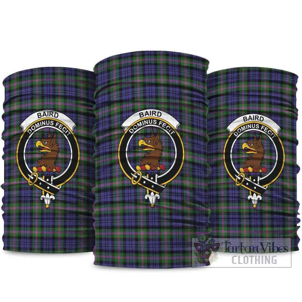 Baird Modern Tartan Neck Gaiters, Tartan Bandanas, Tartan Head Band with Family Crest