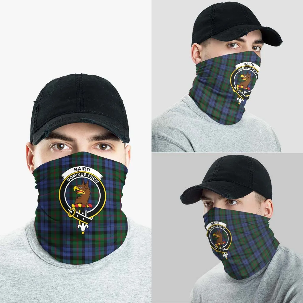 Baird Tartan Neck Gaiters, Tartan Bandanas, Tartan Head Band with Family Crest