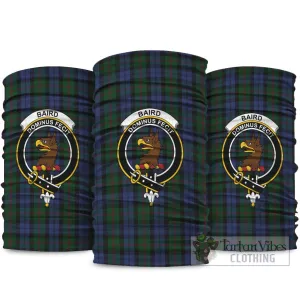 Baird Tartan Neck Gaiters, Tartan Bandanas, Tartan Head Band with Family Crest