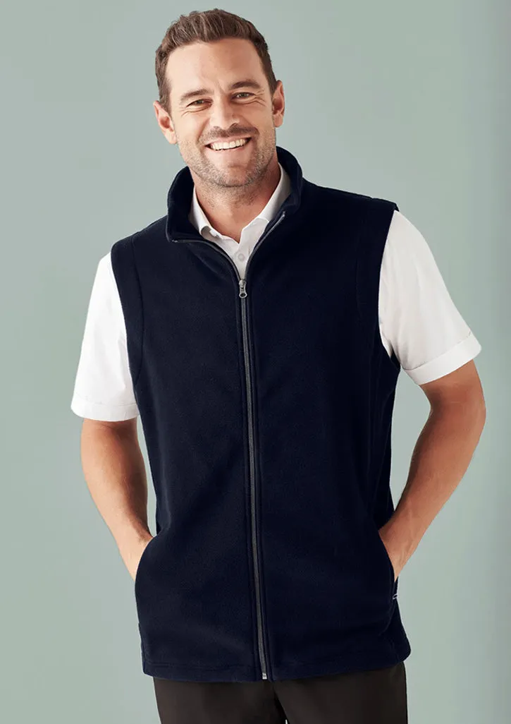 Biz Collection F233MN Mens Plain Micro Fleece Vest