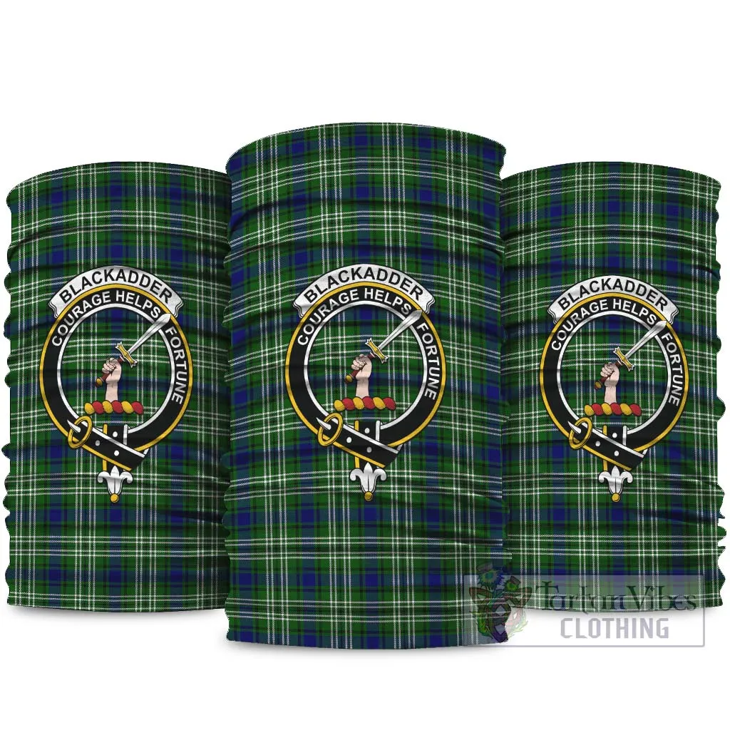 Blackadder Tartan Neck Gaiters, Tartan Bandanas, Tartan Head Band with Family Crest