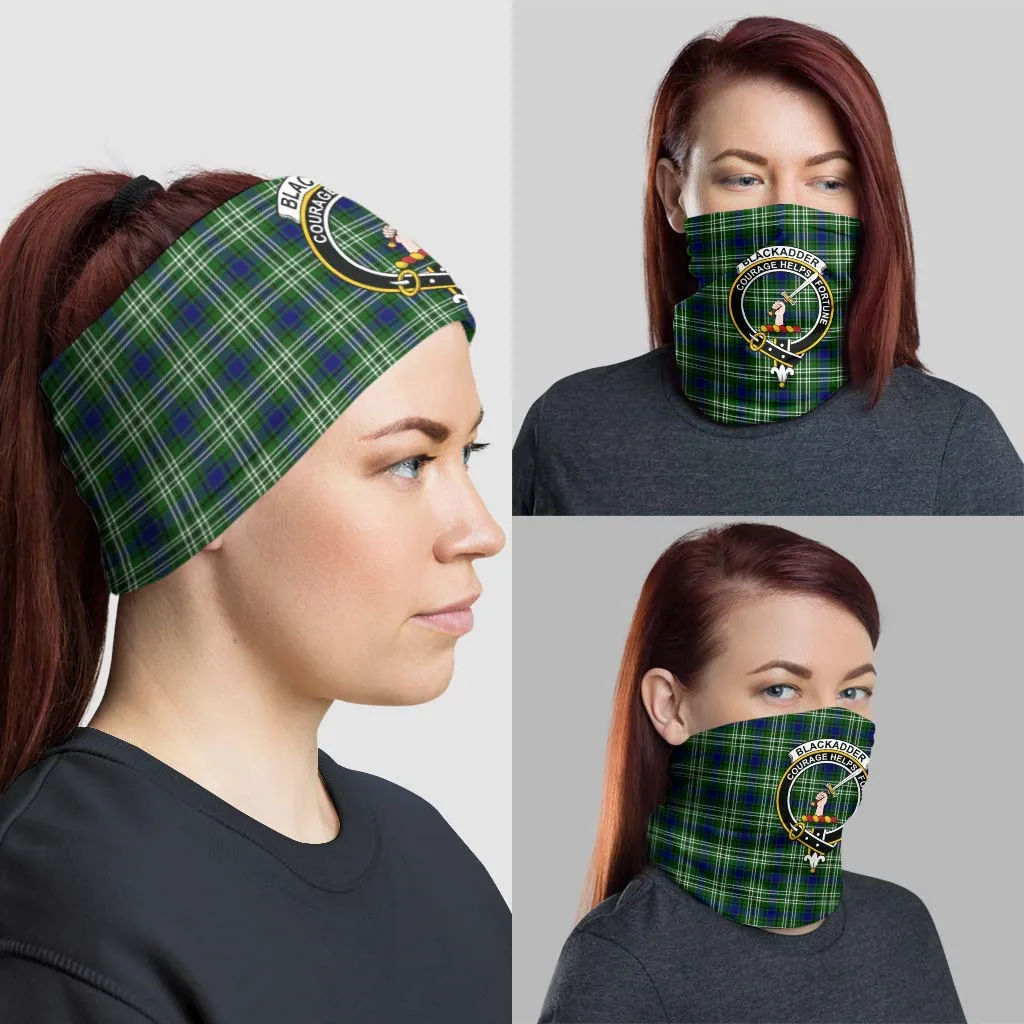 Blackadder Tartan Neck Gaiters, Tartan Bandanas, Tartan Head Band with Family Crest