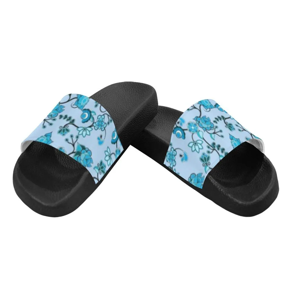 Blue Floral Amour Men's Slide Sandals