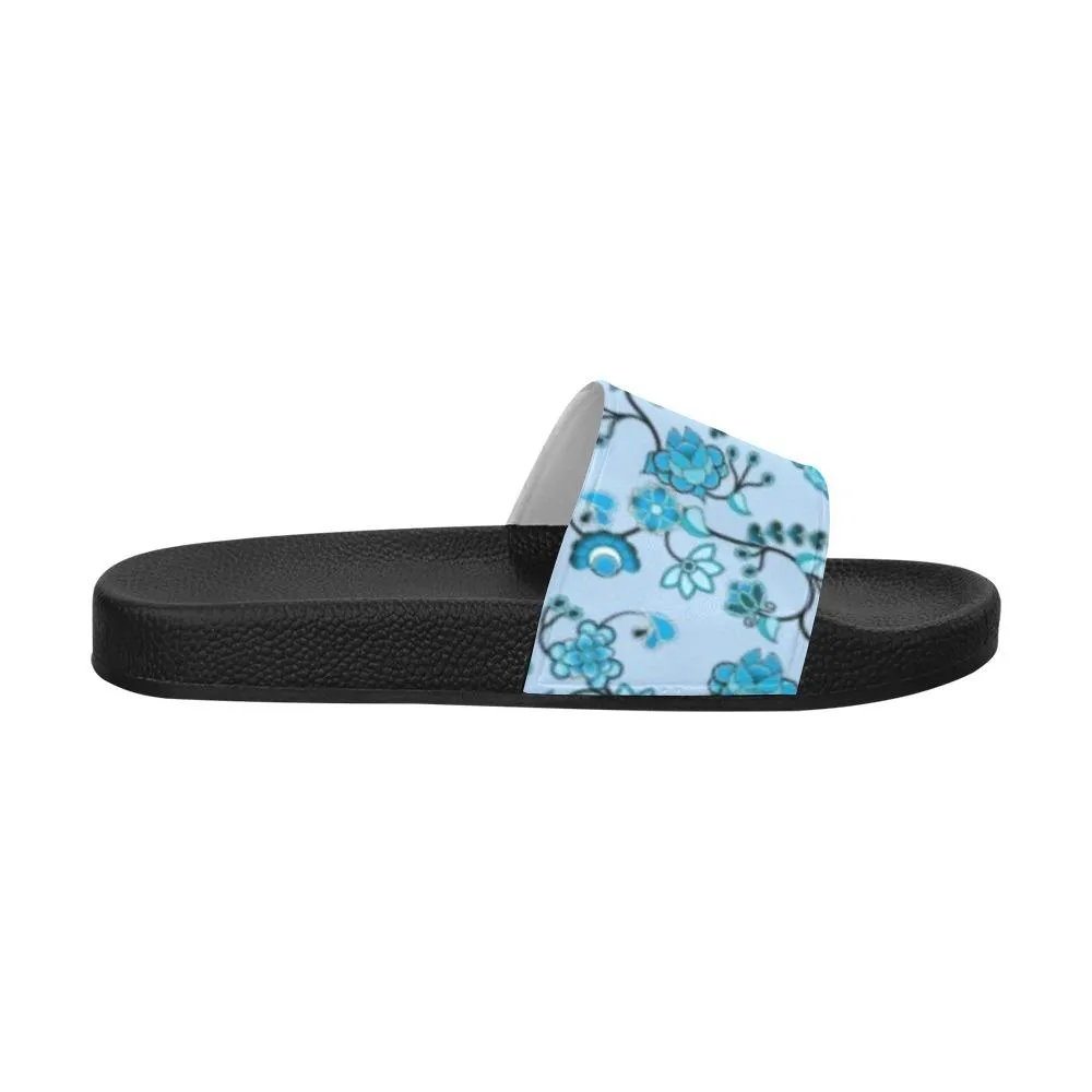 Blue Floral Amour Men's Slide Sandals