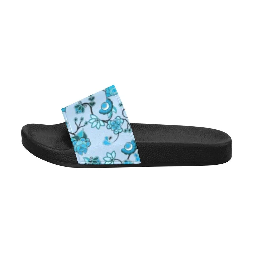 Blue Floral Amour Women's Slide Sandals