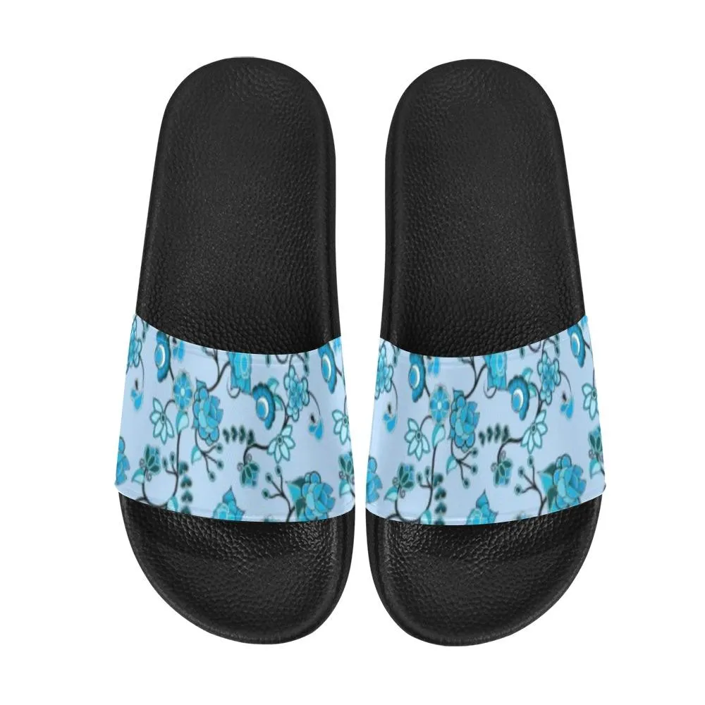 Blue Floral Amour Women's Slide Sandals