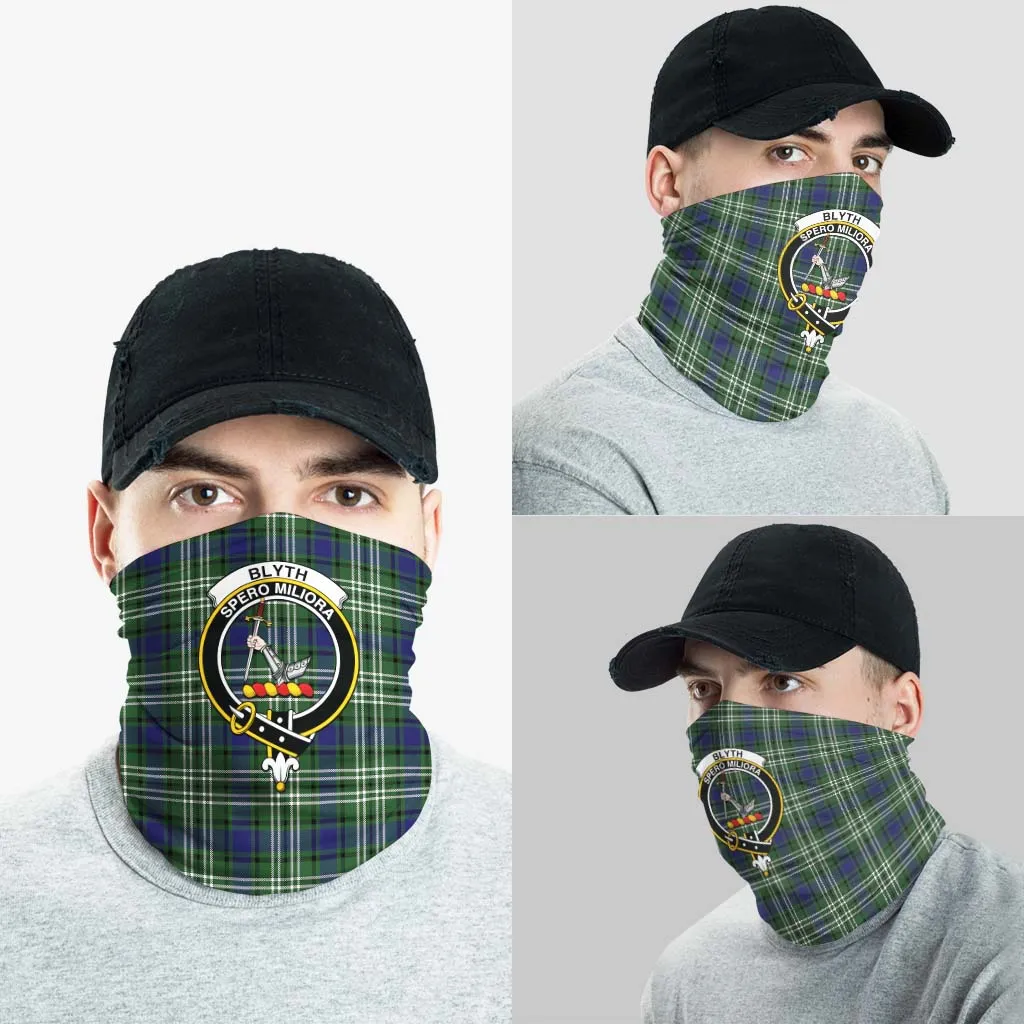 Blyth Tartan Neck Gaiters, Tartan Bandanas, Tartan Head Band with Family Crest