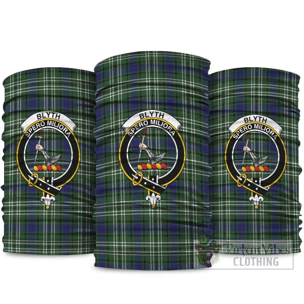 Blyth Tartan Neck Gaiters, Tartan Bandanas, Tartan Head Band with Family Crest