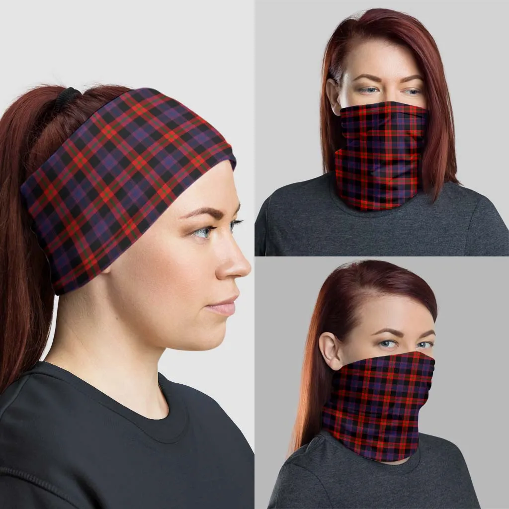 Broun Modern Tartan Neck Gaiters, Tartan Bandanas, Tartan Head Band