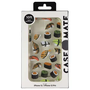 Case-Mate Prints Series Case for Apple iPhone 12 Pro / iPhone 12 - Clear Sushi