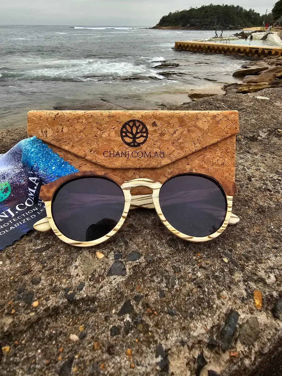 Chanj Sunglasses Cottesloe Sustainable Sunglasses Handcrafted FSC Wood