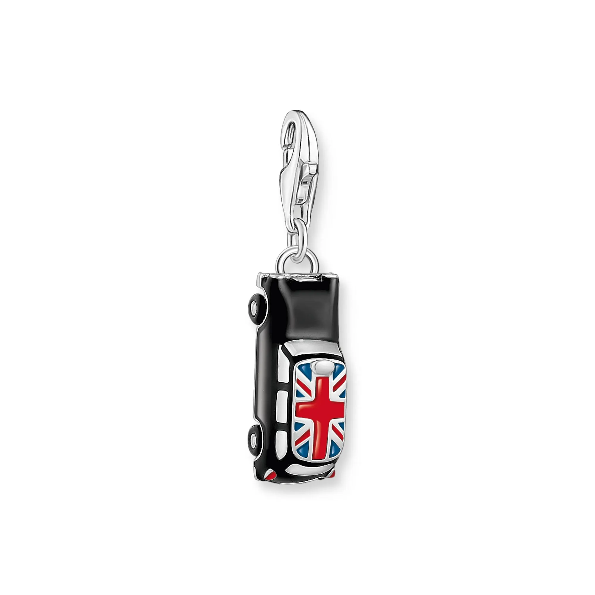 Charm Pendant London taxi with Union Jack