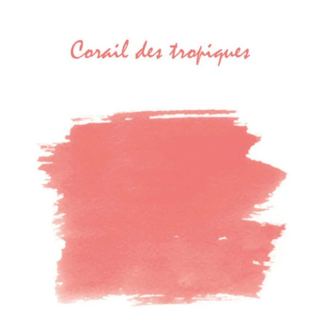 Corail des Tropiques Herbin Fountain Pen Ink Bottle 10ml