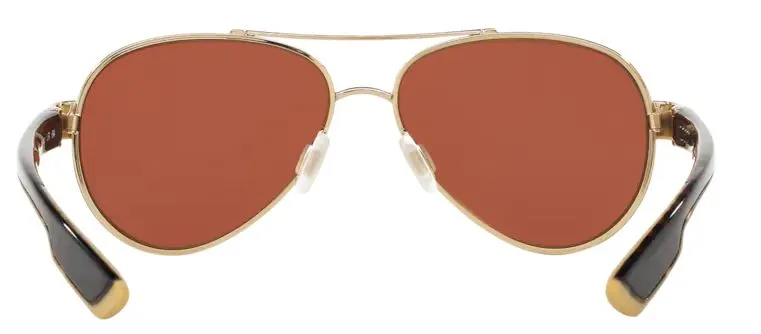 Costa Del Mar Loreto Rose Gold Frame - Copper Silver Mirror 580 Plastic Lens - Polarized Sunglasses