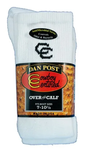 DAN POST COWBOY CERTIFIED 2-PACK OVER-THE-CALF SOCKS