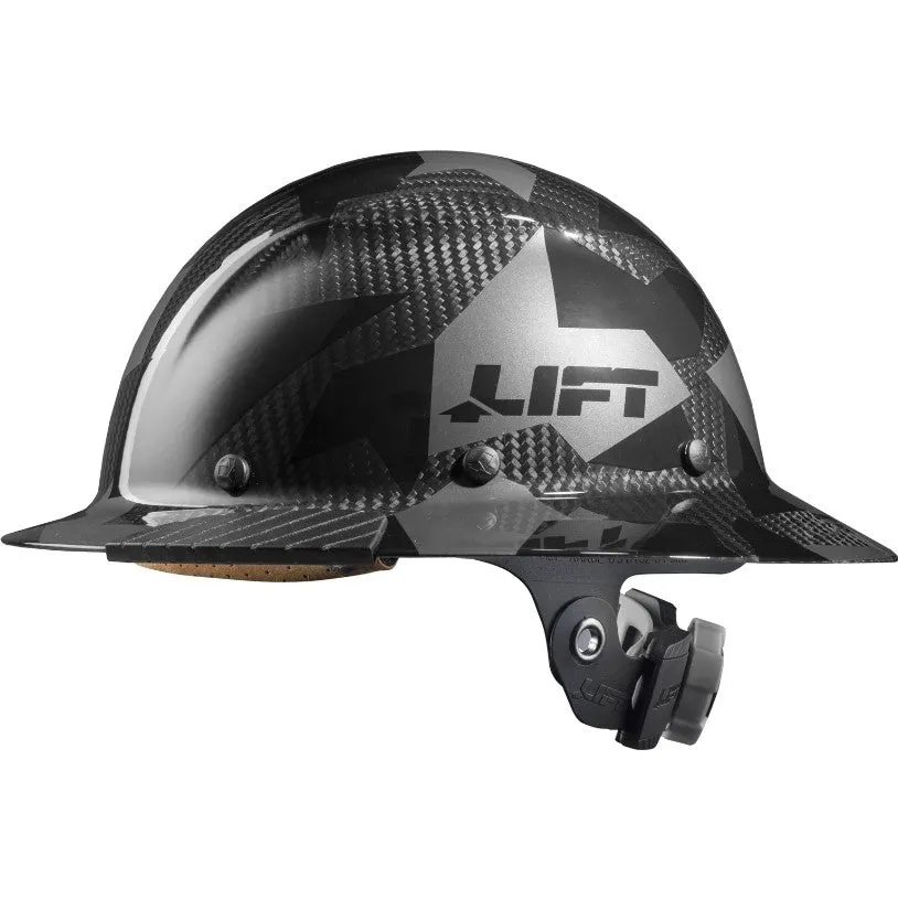 DAX Carbon Fiber Camo Full Brim Hardhat