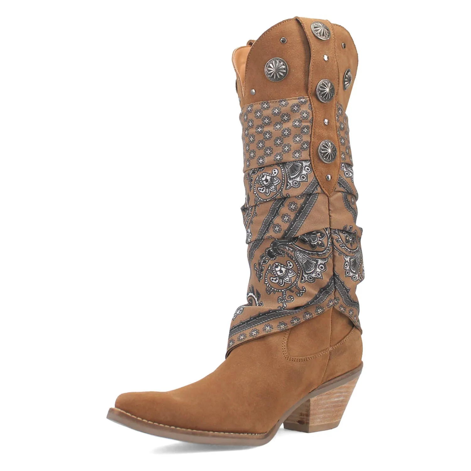 Dingo Womens Rhapsody Camel Leather Cowboy Boots