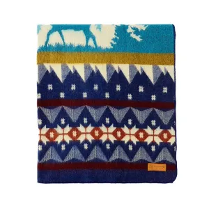 Ecuadane Blue Ski Adventure Blanket