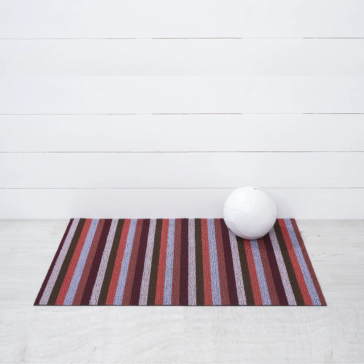 Even Stripe Shag Mat