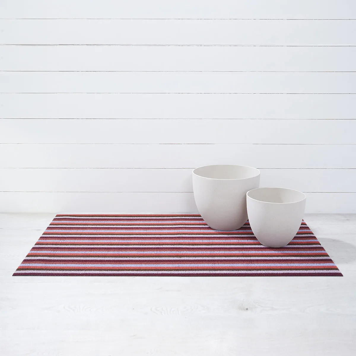 Even Stripe Shag Mat