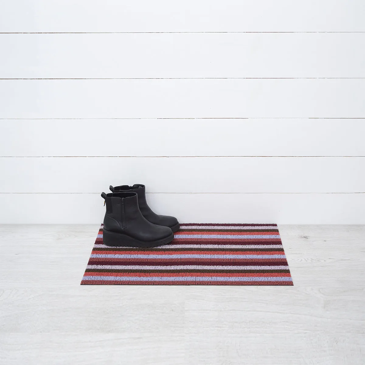 Even Stripe Shag Mat