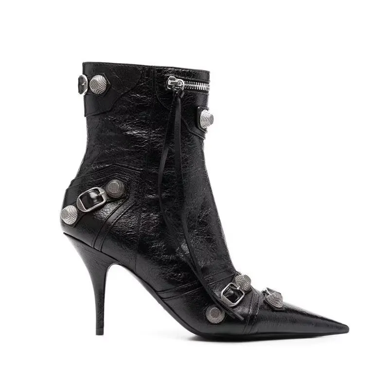 ExoticLux Microfiber Leather High Heeled Boots