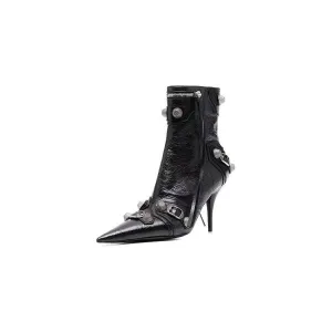 ExoticLux Microfiber Leather High Heeled Boots