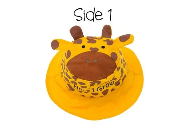 FlapJack Kids UPF50  Reversible Sun Hat Giraffe / Zebra