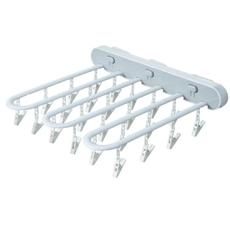 Foldable Socks Hanger Rack Clothespin Underwear Hanging Rack Drying