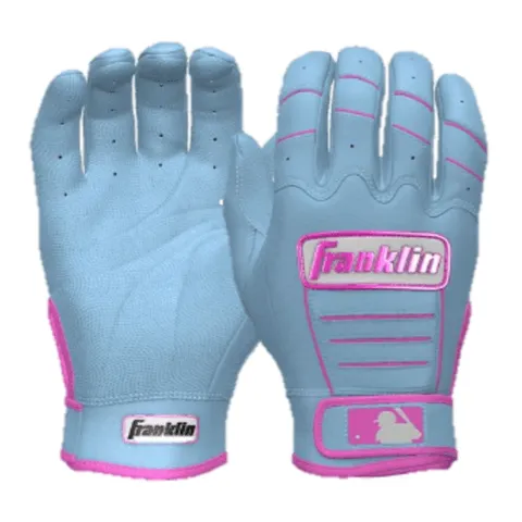 Franklin Youth CFX Pro Custom Batting Gloves Baby Blue/Pink