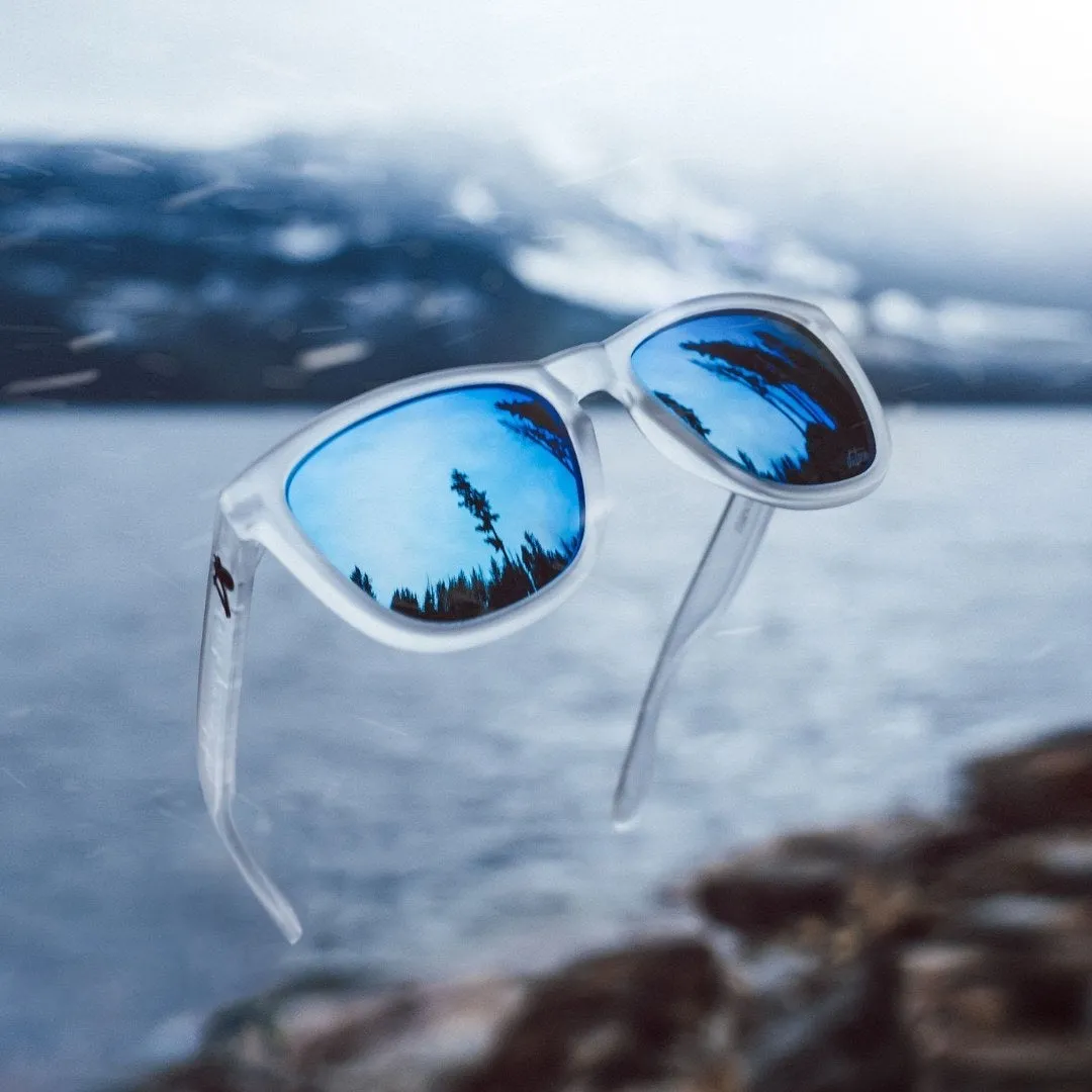 Frosted Clear - Electric Blue Lens Polarized - Essentials