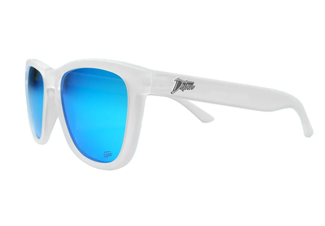 Frosted Clear - Electric Blue Lens Polarized - Essentials