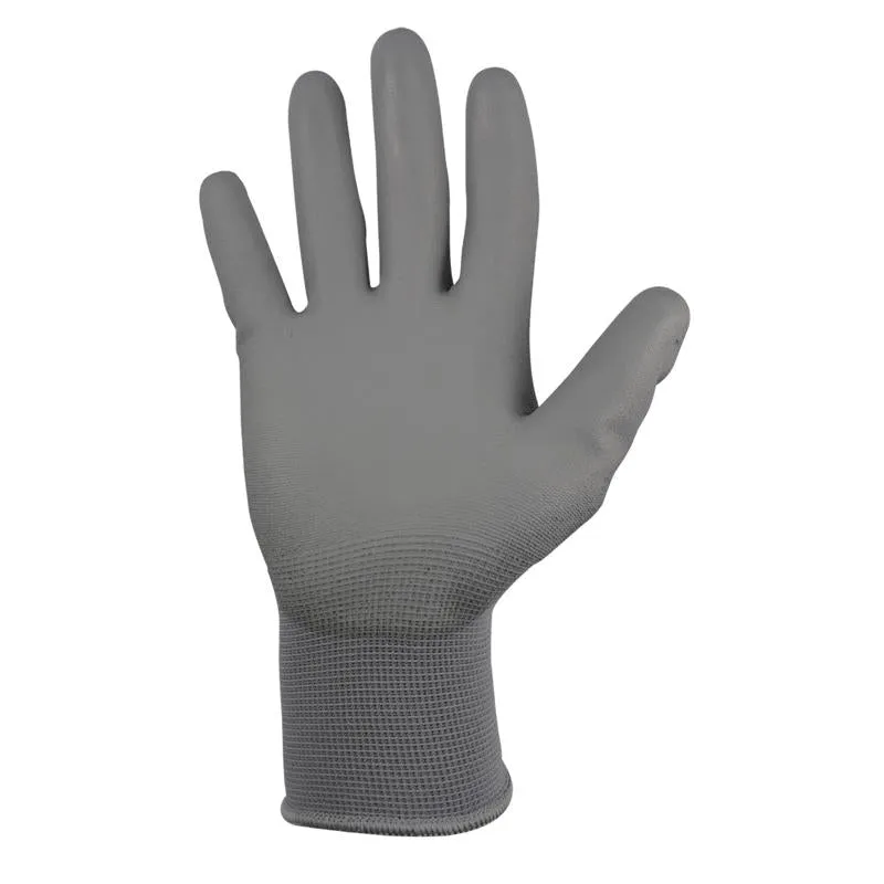 General Electric Unisex Dipped Gloves Gray L 1 pair