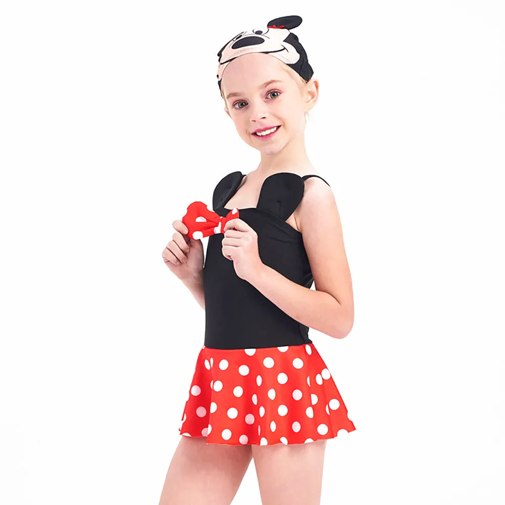 Girls One-piece Swimsuit Minnie Cosplay Beach Bathing Suit for Vacation