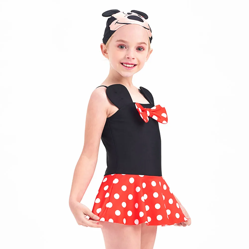 Girls One-piece Swimsuit Minnie Cosplay Beach Bathing Suit for Vacation