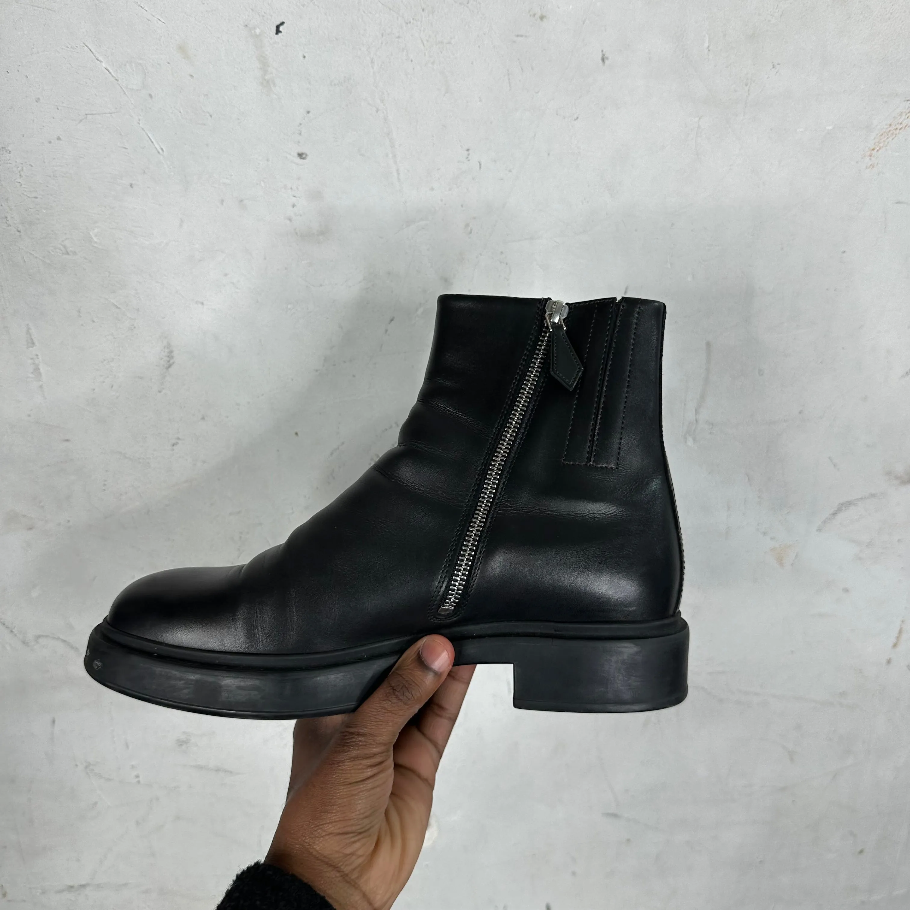 Hermes Leather Ankle Boots