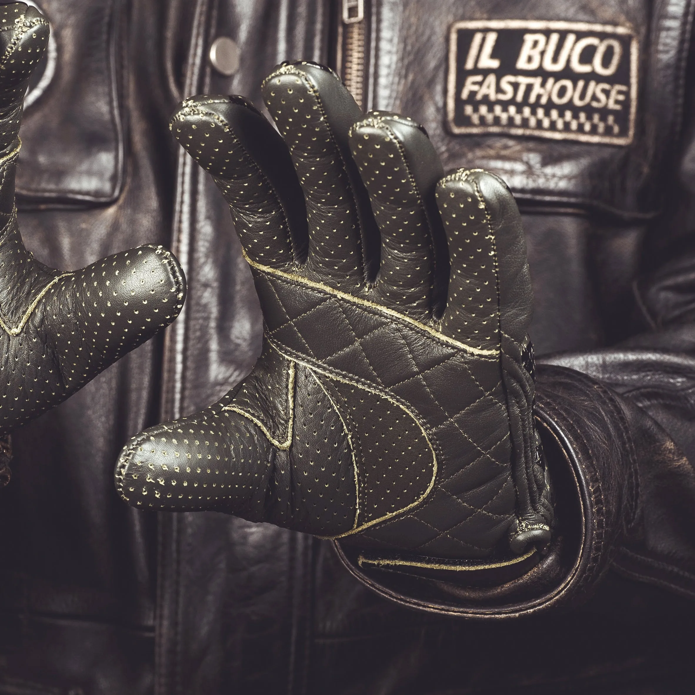 Holy Freedom Bullit Black and Green Gloves