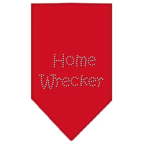 Home Wrecker Rhinestone Bandana Red Large