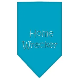 Home Wrecker Rhinestone Bandana Turquoise Small