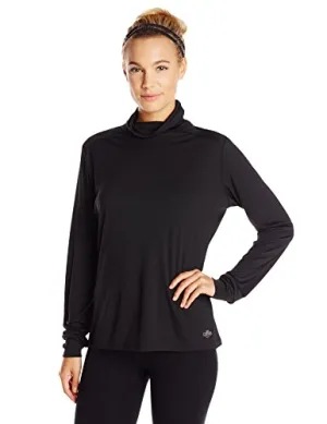 Hot Chillys Wopeach Skins Solid T-Neck Womens Black X-Large