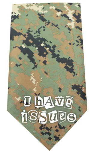 I Have issues Screen Print Bandana Digital Camo