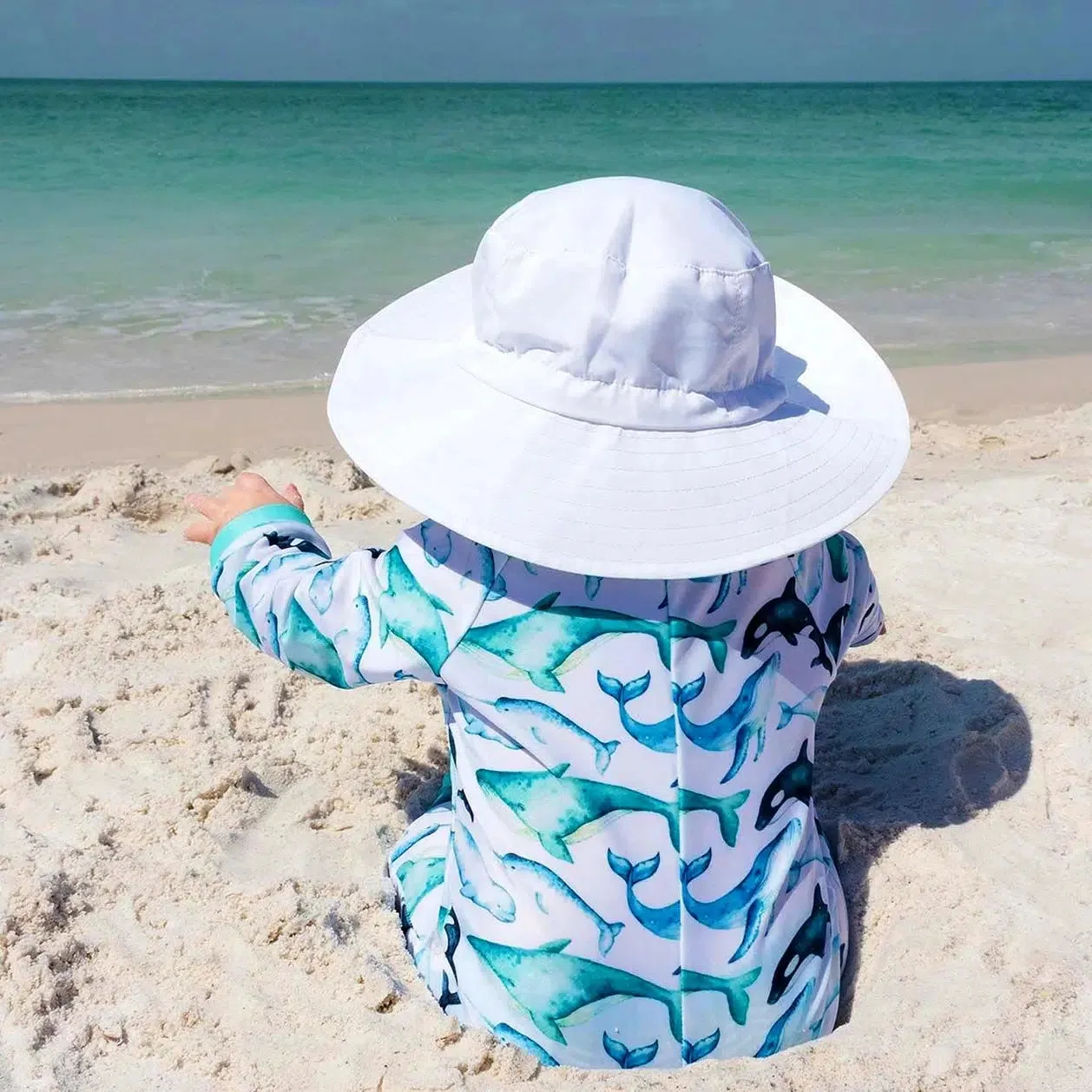 Jan   Jul - Aqua Dry Bucket Hat - White