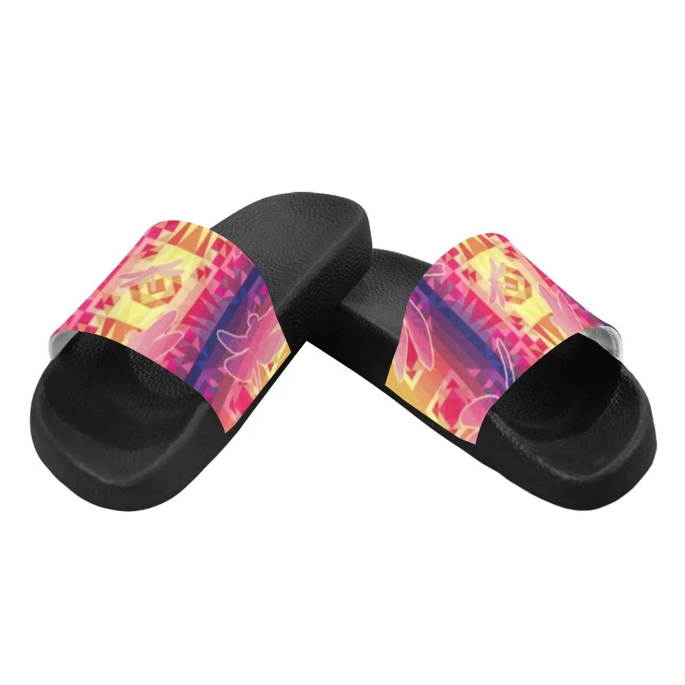 Kaleidoscope Dragonfly Men's Slide Sandals